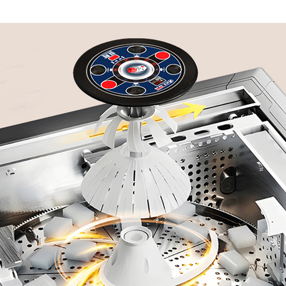 HEXJON DT72  Automatic Mahjong Table/Dining Table with Cover, Cup Holders, Ashtrays, Storage Boxes