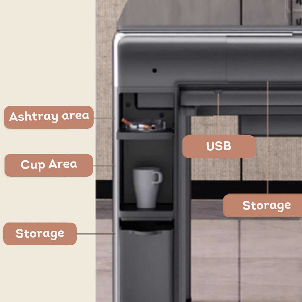 HEXJON JL003 Automatic Mahjong Table/Dining Table with Storage Boxes