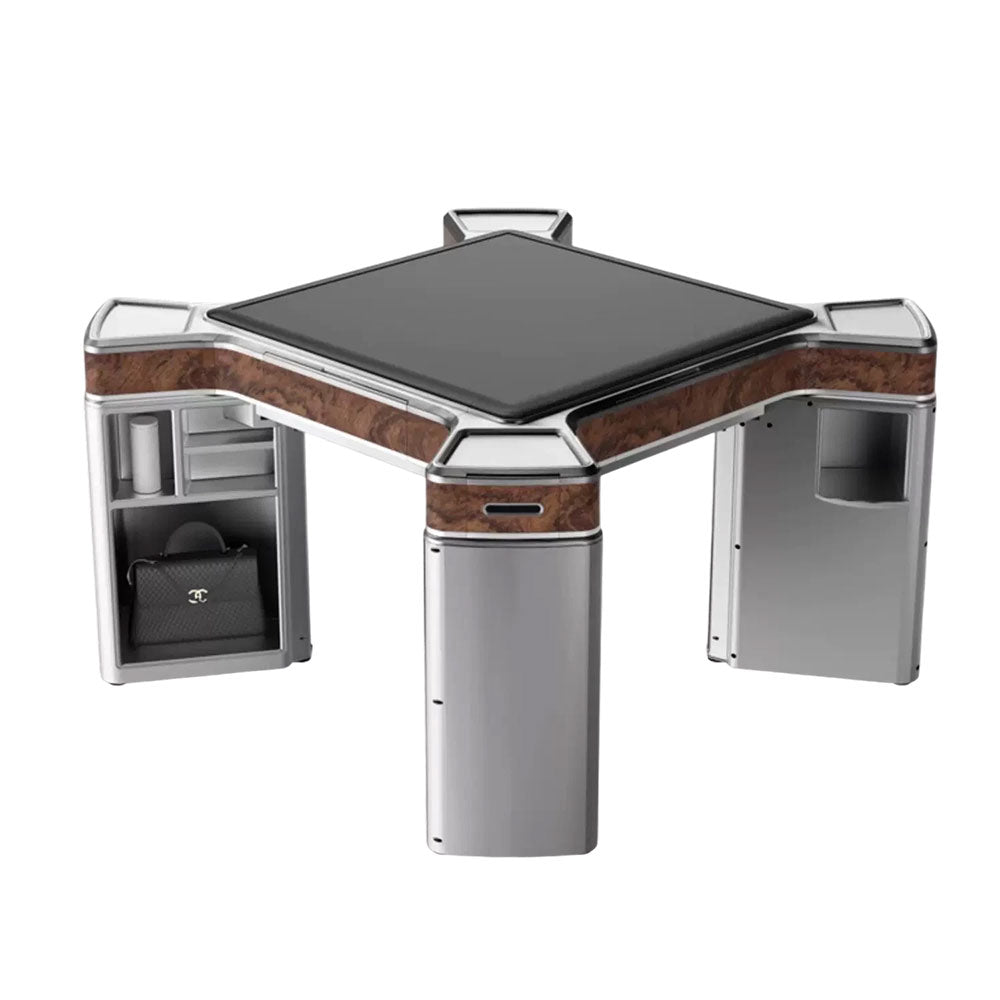 HEXJON JLS Luxurious Low Noise Foldable Automatic Mahjong Table/Dining Table With Cover and Storage Boxes