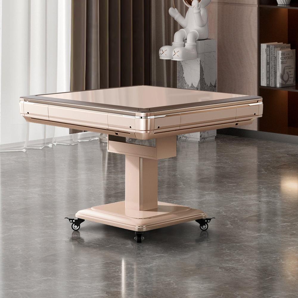 HEXJON K72 Champagne & Grey Multifunctional Automatic Mahjong Table-Champagne
