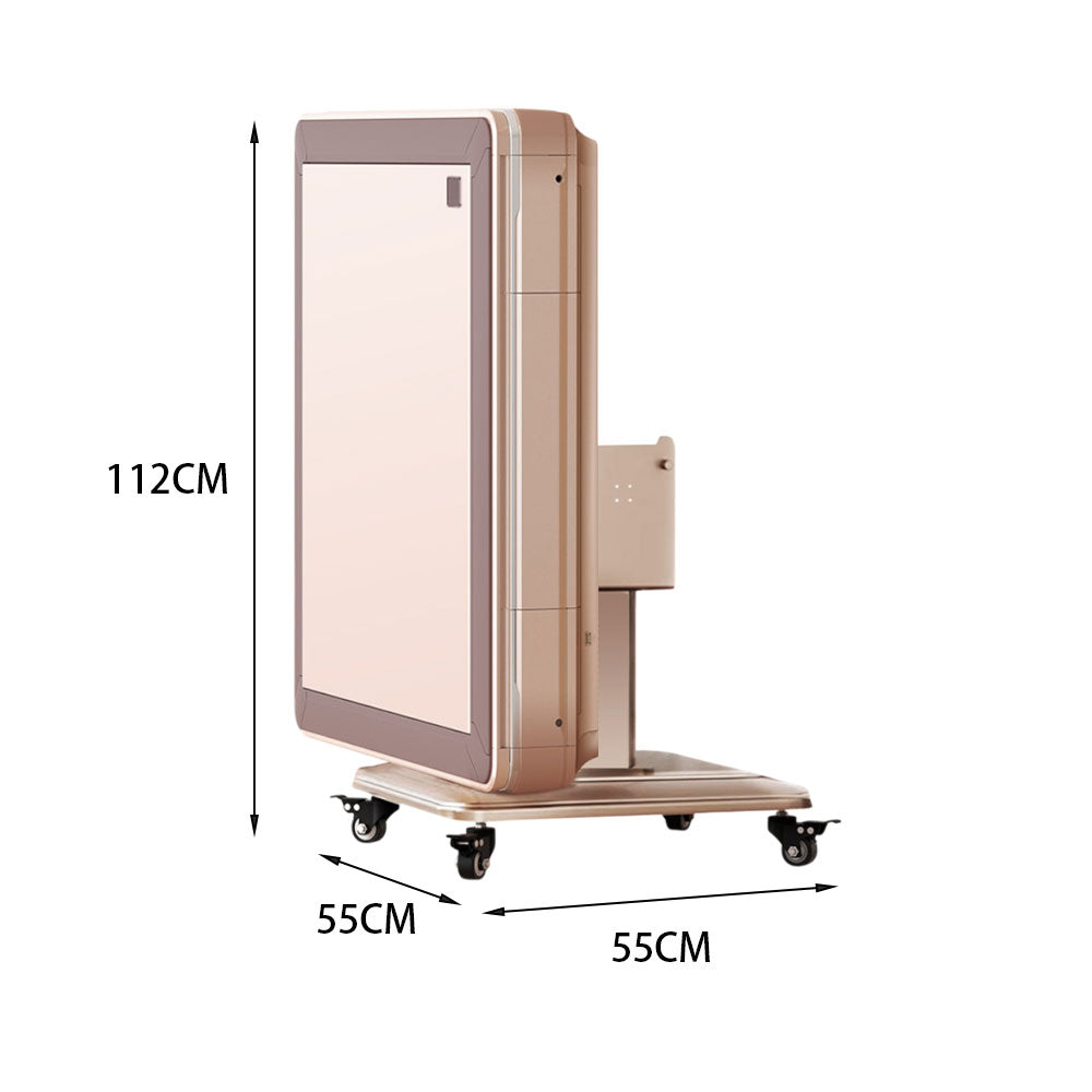 HEXJON K72 Champagne & Grey Multifunctional Automatic Mahjong Table-Champagne