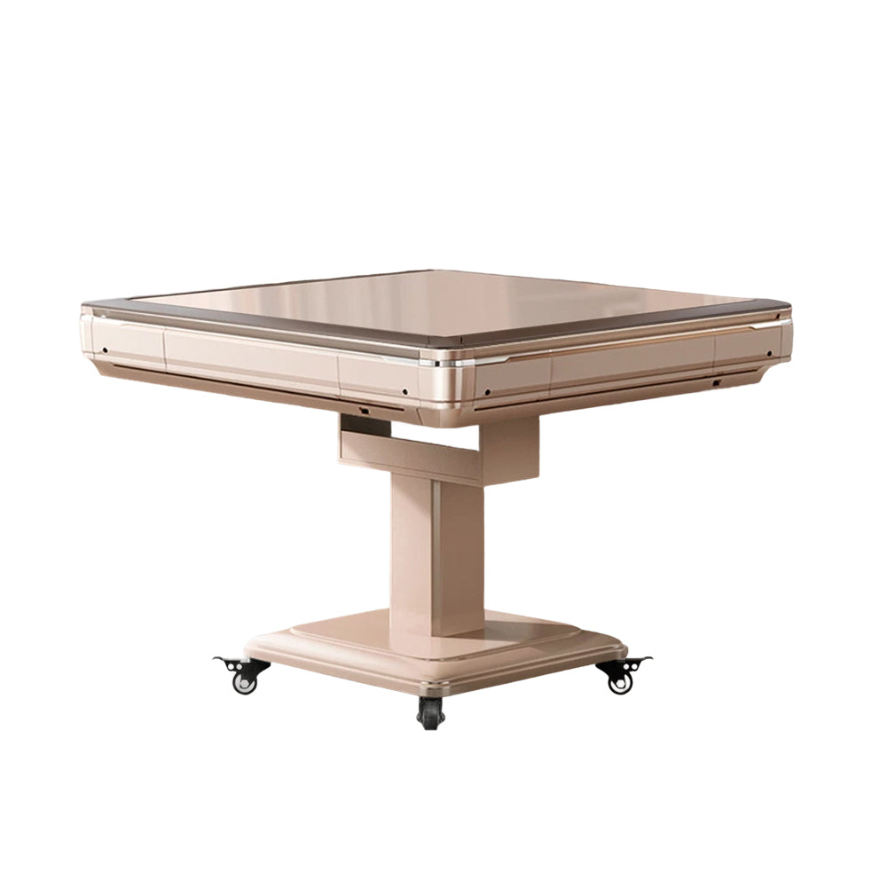 HEXJON K72 Champagne & Grey Multifunctional Automatic Mahjong Table-Champagne
