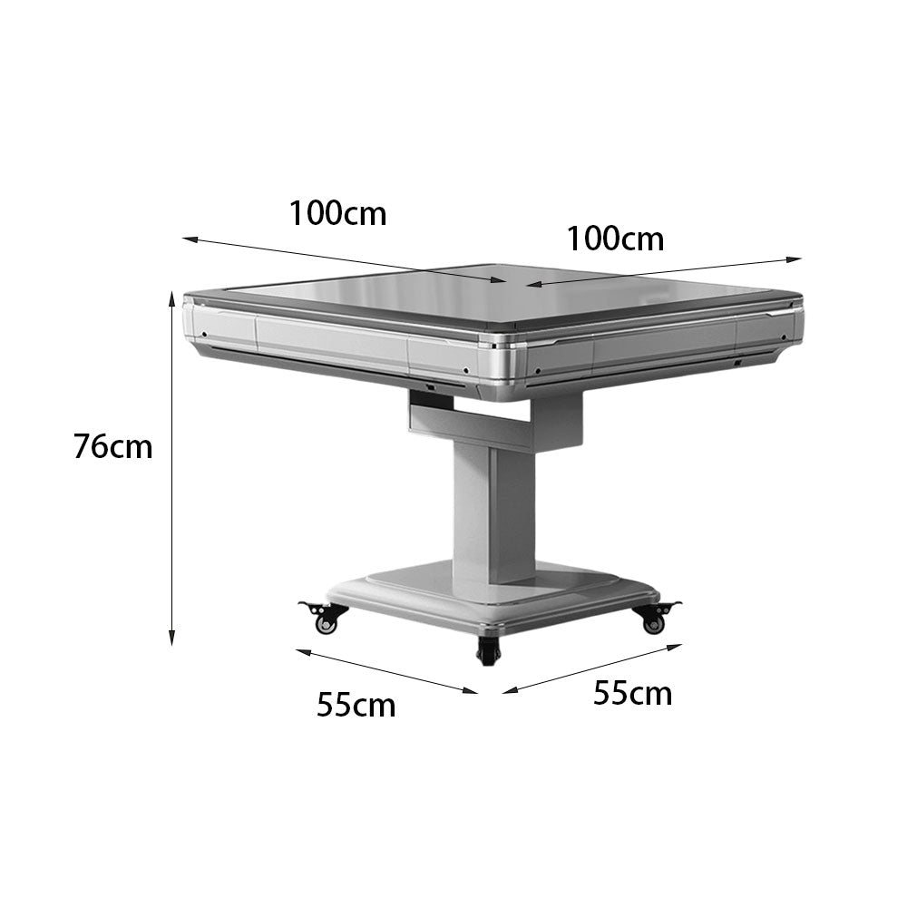 HEXJON K72 Champagne & Grey Multifunctional Automatic Mahjong Table-Champagne