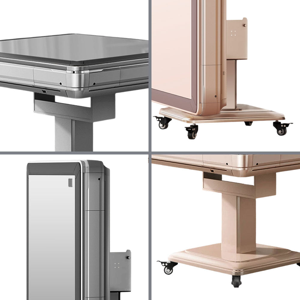 HEXJON K72 Champagne & Grey Multifunctional Automatic Mahjong Table-Champagne