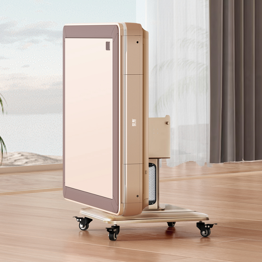 HEXJON Q3 Champagne Gold Automatic Mahjong Table with Heating & Cooling System and Noise Reduction