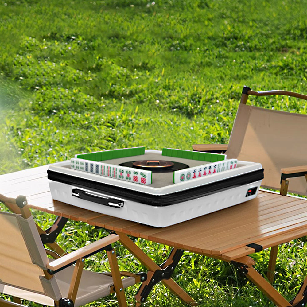 HEXJON ST Portable Hand-Carried Automatic Mahjong Table Perfect for Travel and Outdoor Fun