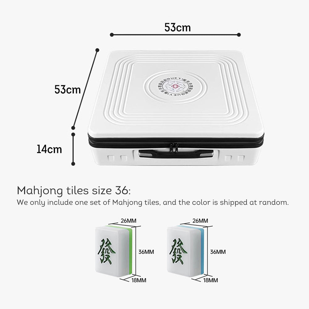 HEXJON ST Portable Hand-Carried Automatic Mahjong Table Perfect for Travel and Outdoor Fun