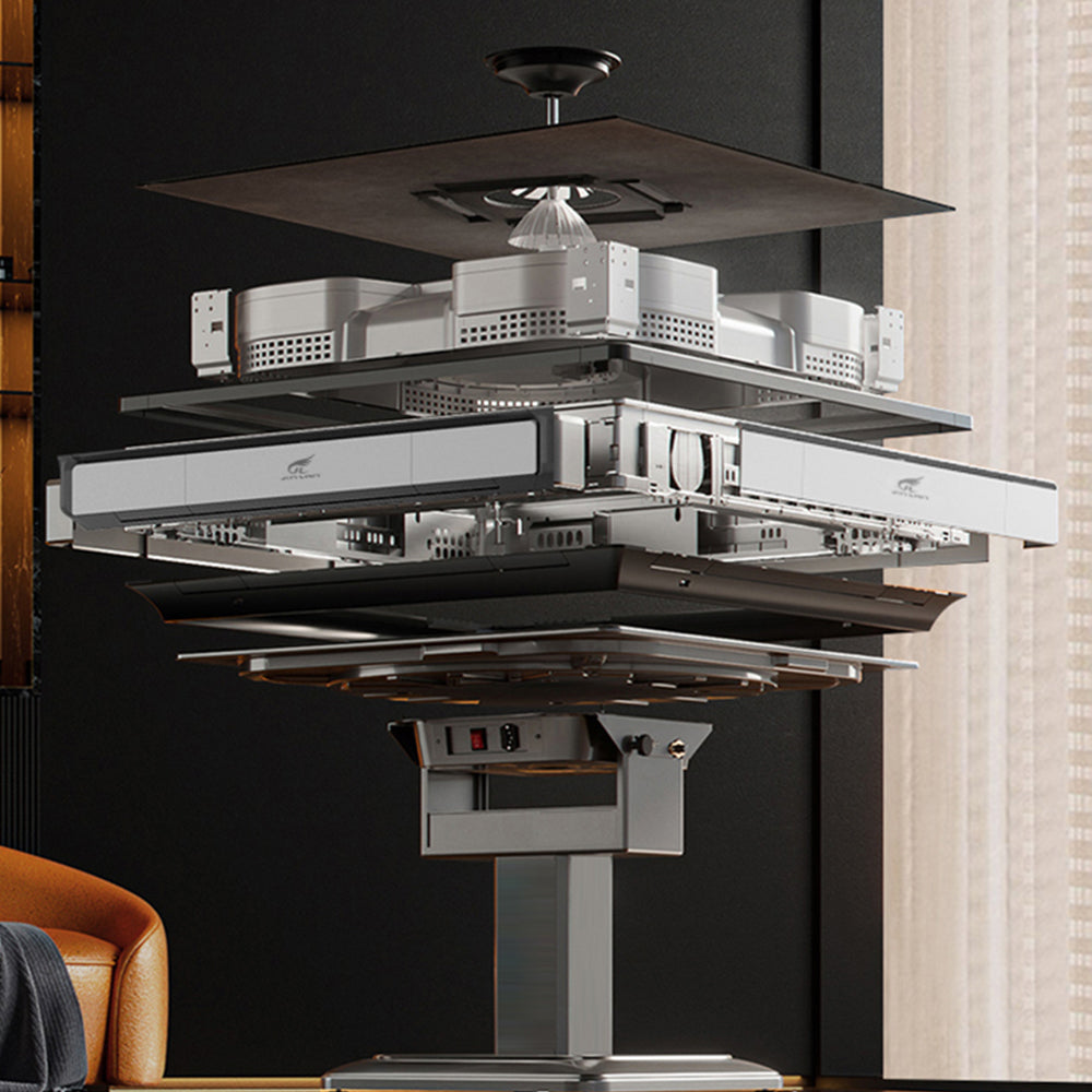 HEXJON XXFD Low Noise Foldable Automatic Mahjong Table With Cover and Storage Boxes