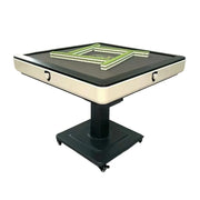 HEXJON No.36 Automatic Mahjong Table - Foldable Low-Noise Design, Premium Wool Felt Surface, 94cm Square Game Table - White