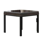 HEXJON No.36 Automatic Mahjong Table - Jade-Style Tiles, Ultra-Slim Low-Noise Enclosed Design, Wool Felt Top, 94cm Compact Game Table - Brown