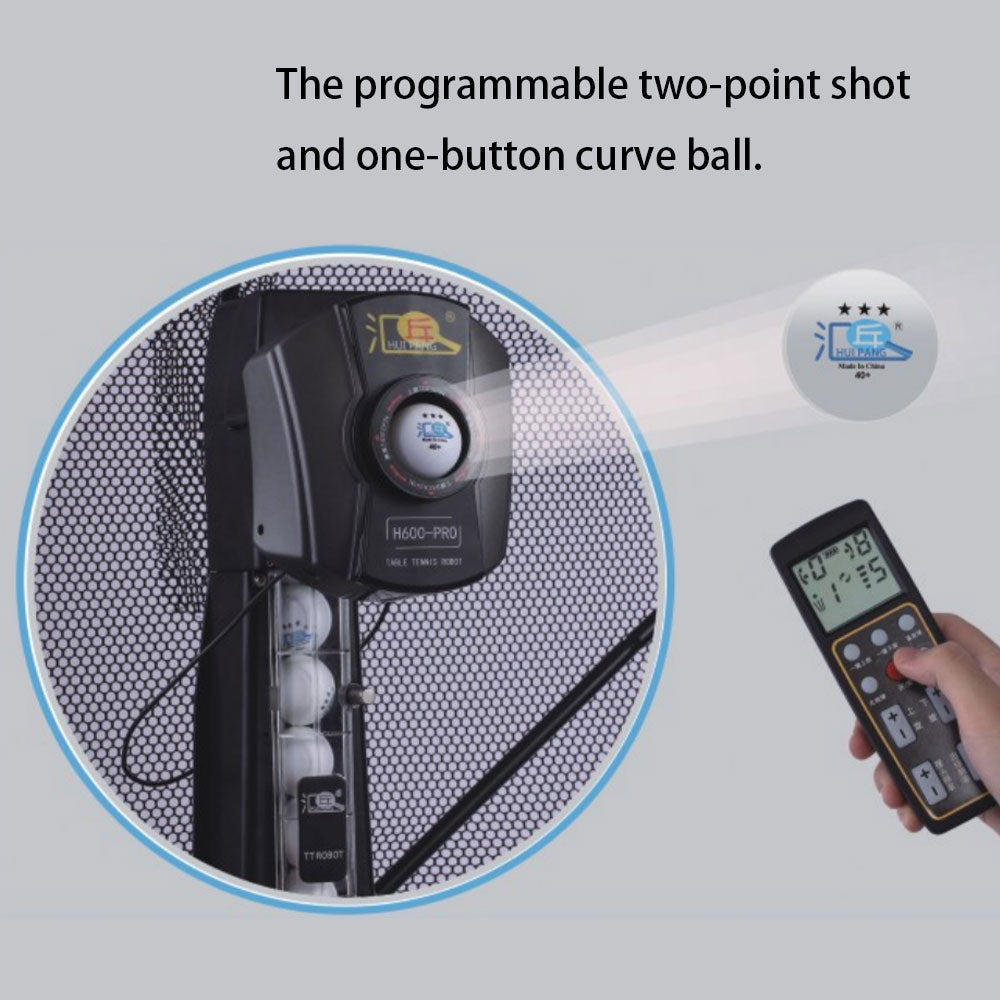 HUIPANG H600-Pro Expert Table Tennis Robot Ping Pong Trainer