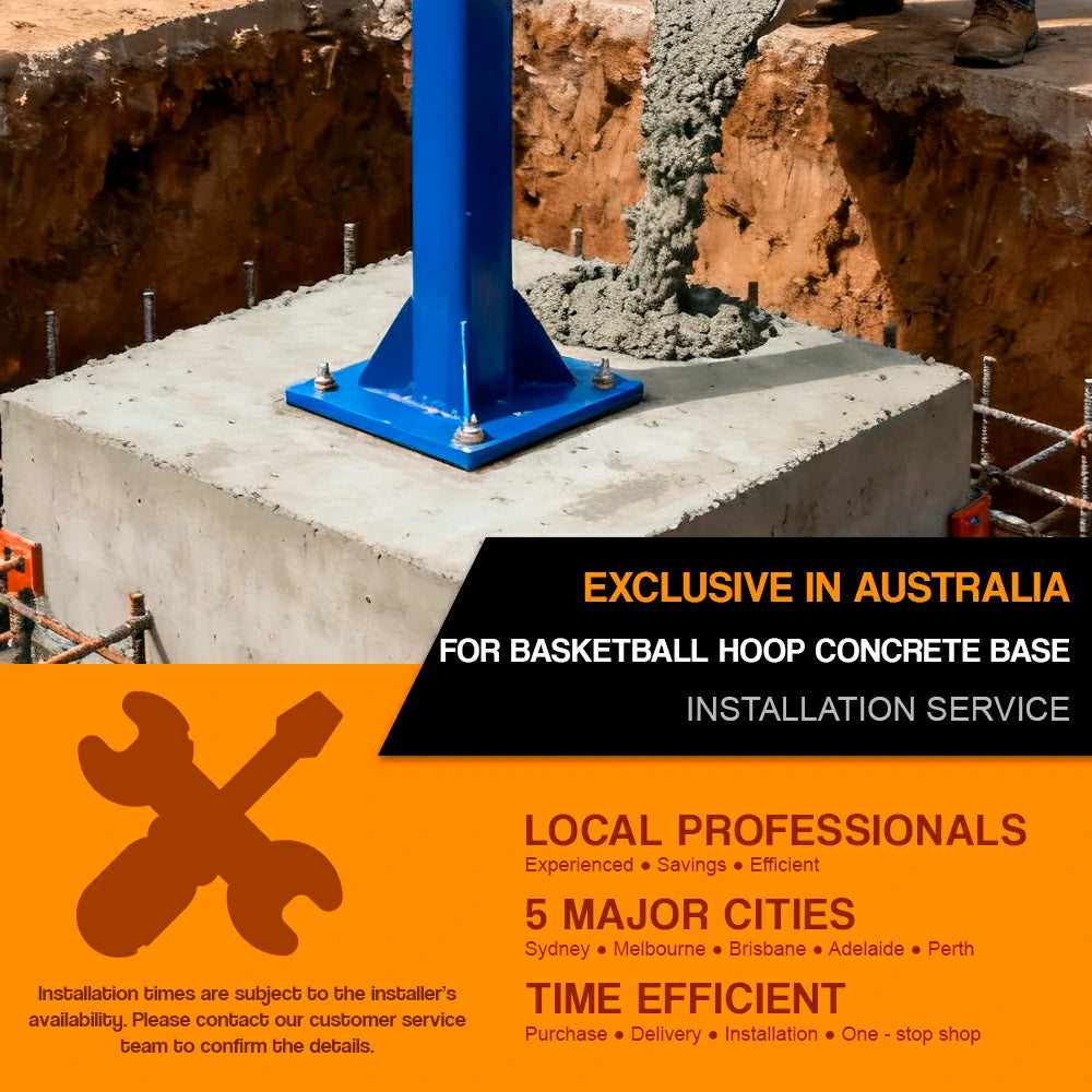 Installation Service For : Basketball Hoop Concrete Base