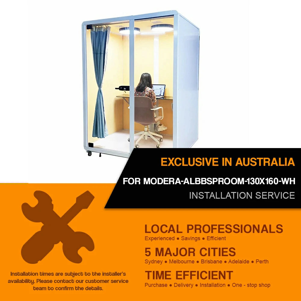 Installation Service For : MODERA-ALBBSPROOM-130X160-WH