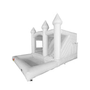 GAMEON 0118 Bounce House 5X4X3.4m PVC Bouncy Castle with Blower For Fun White Wedding Bounce House