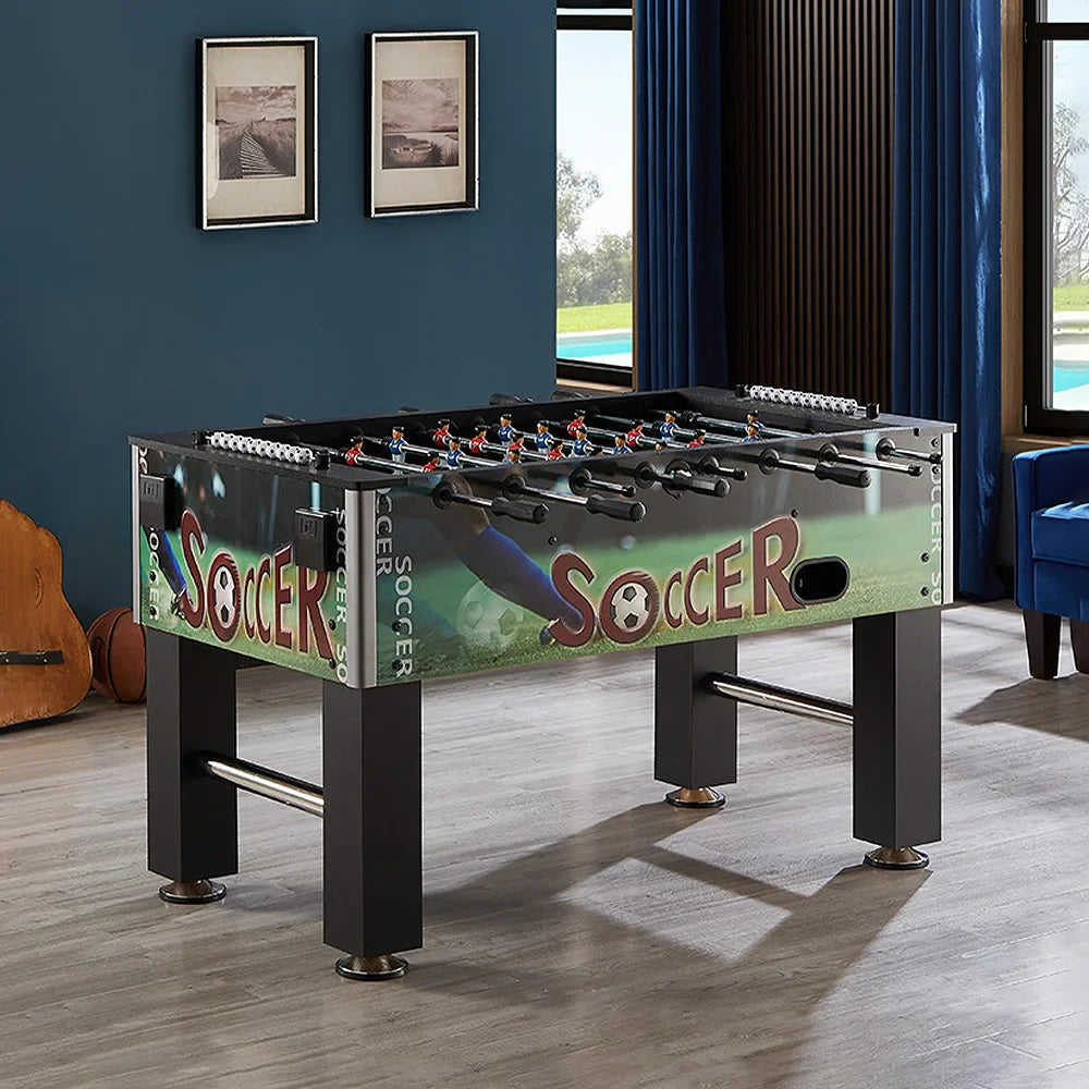 KICKSY GTST001 MDF 5FT Soccer Table with Cup Holders