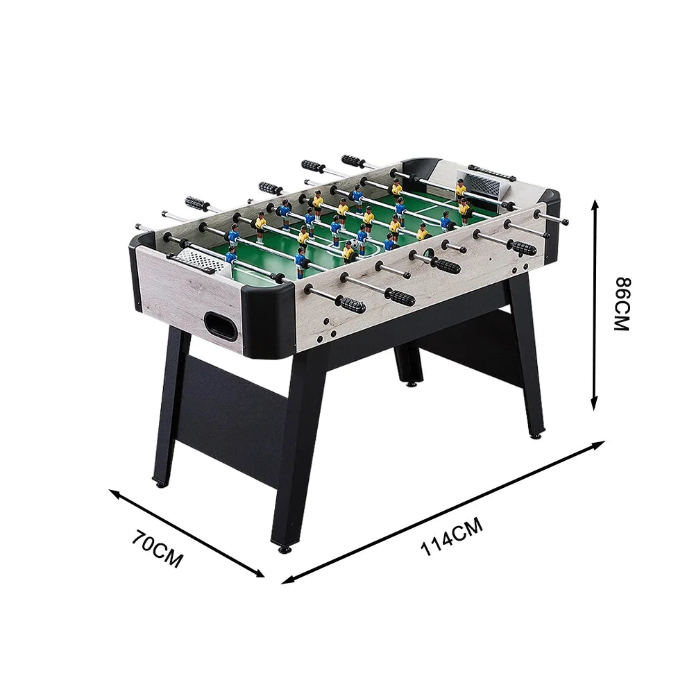KICKSY GTST019 4FT MDF 8-Rod Foosball Table for Kids - Beige White Frame