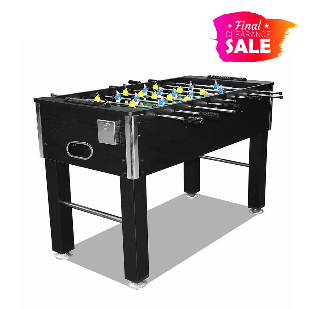 KICKSY 4FT Foosball Soccer Table Black