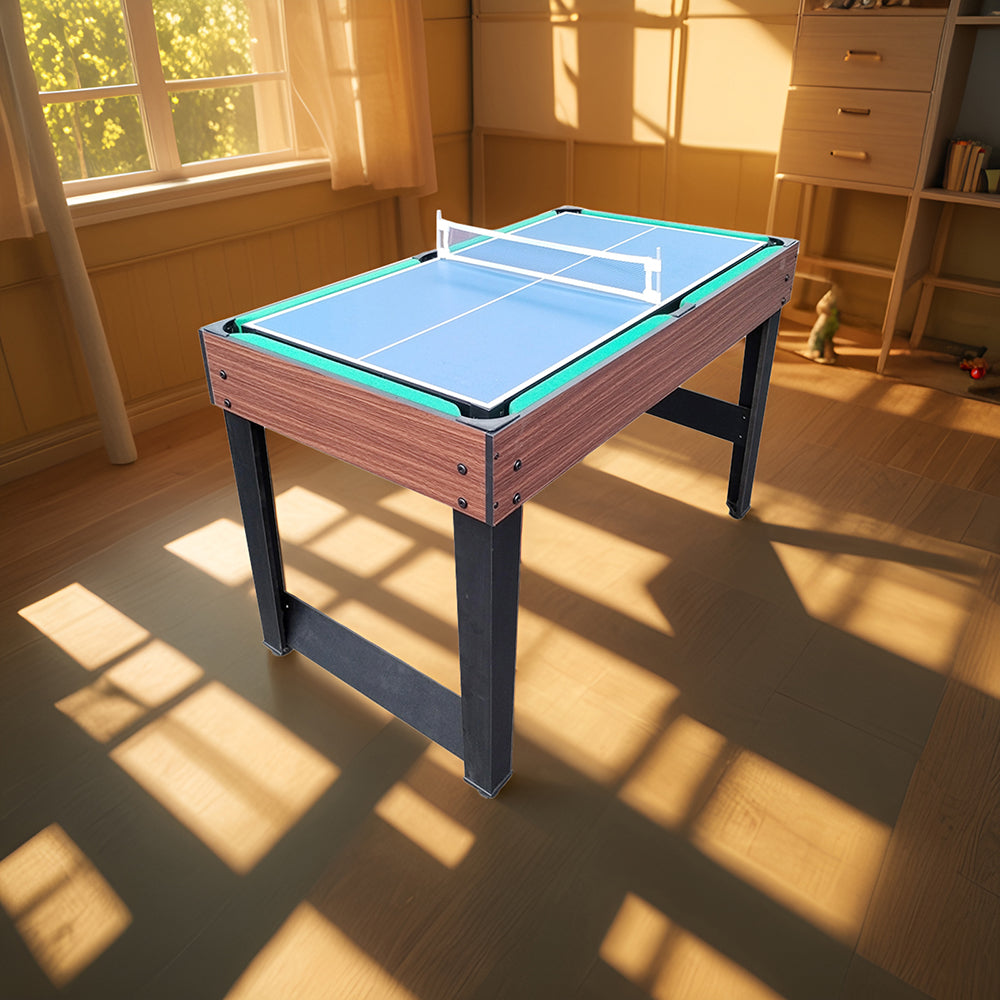 KICKSY 4FT 4-In-1 Multifunctional Soccer Table - Pool/ Air Hockey/ Table Tennis/ Football