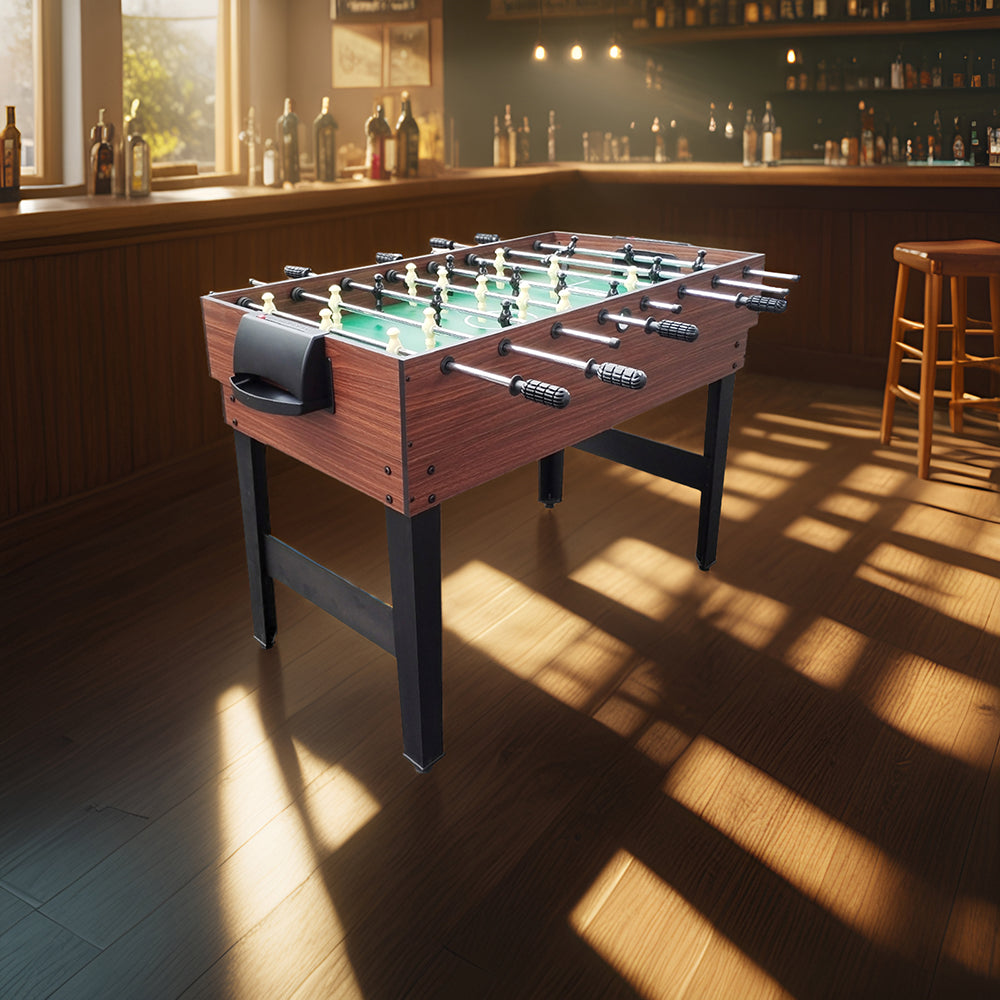 KICKSY 4FT 4-In-1 Multifunctional Soccer Table - Pool/ Air Hockey/ Table Tennis/ Football