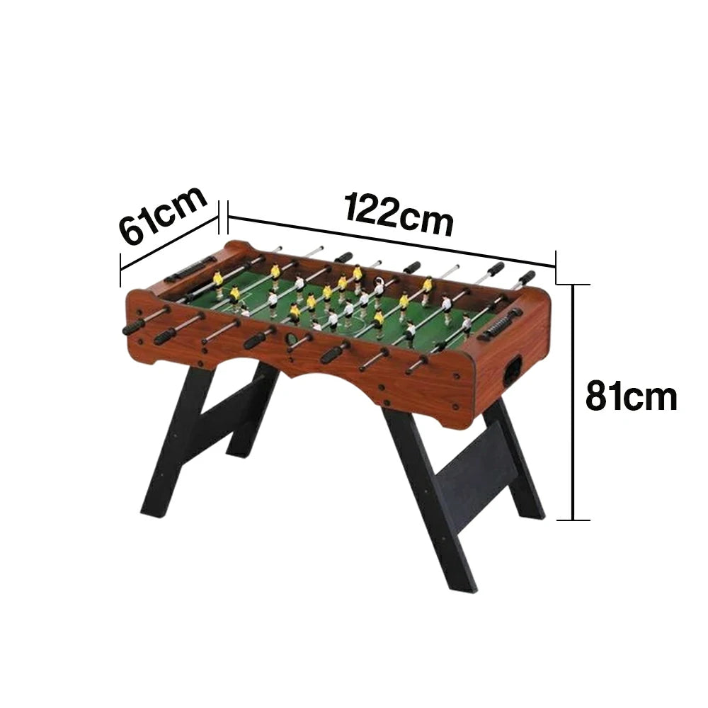 KICKSY 5FT Solid Wood Foosball Table - Chrome-Plated Steel Rods, ABS Hand-Painted Players, High-Density Playfield, Anti-Slip Handles, Durable & Stable Design