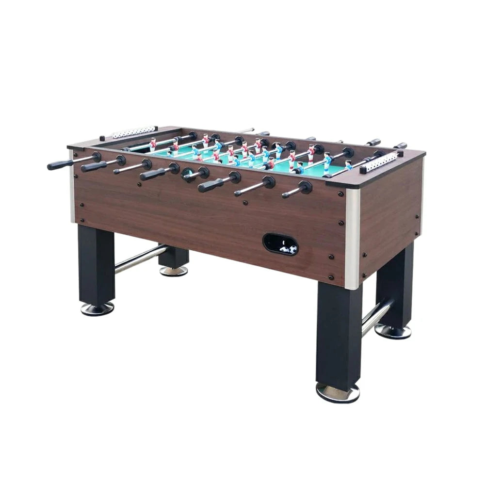 KICKSY 5FT Solid Wood Foosball Table - Chrome-Plated Steel Rods, ABS Hand-Painted Players, High-Density Playfield, Anti-Slip Handles, Durable & Stable Construction
