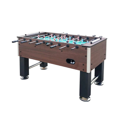 KICKSY 5FT Solid Wood Foosball Table - Chrome-Plated Steel Rods, ABS Hand-Painted Players, High-Density Playfield, Anti-Slip Handles, Durable & Stable Construction