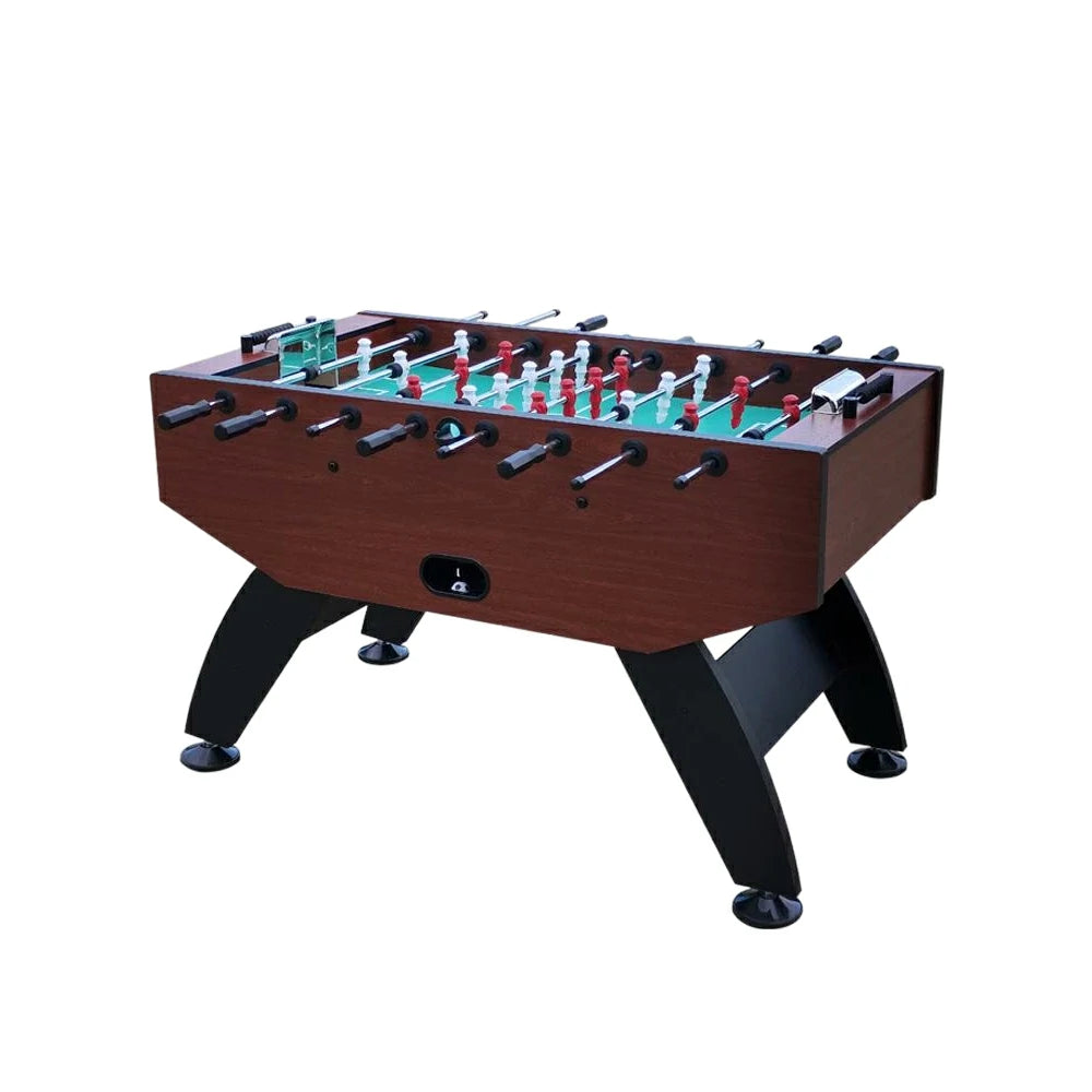 KICKSY 5FT Solid Wood Foosball Table - Chrome-Plated Steel Rods, ABS Hand-Painted Players, High-Density Playfield, Anti-Slip Handles, Durable & Stable Construction