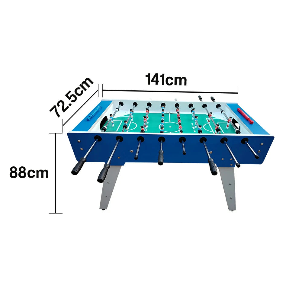 KICKSY 5FT Solid Wood Foosball Table - Chrome-Plated Steel Rods, ABS Hand-Painted Players, High-Density Playfield, Anti-Slip Handles, Heavy-Duty & Stable Design