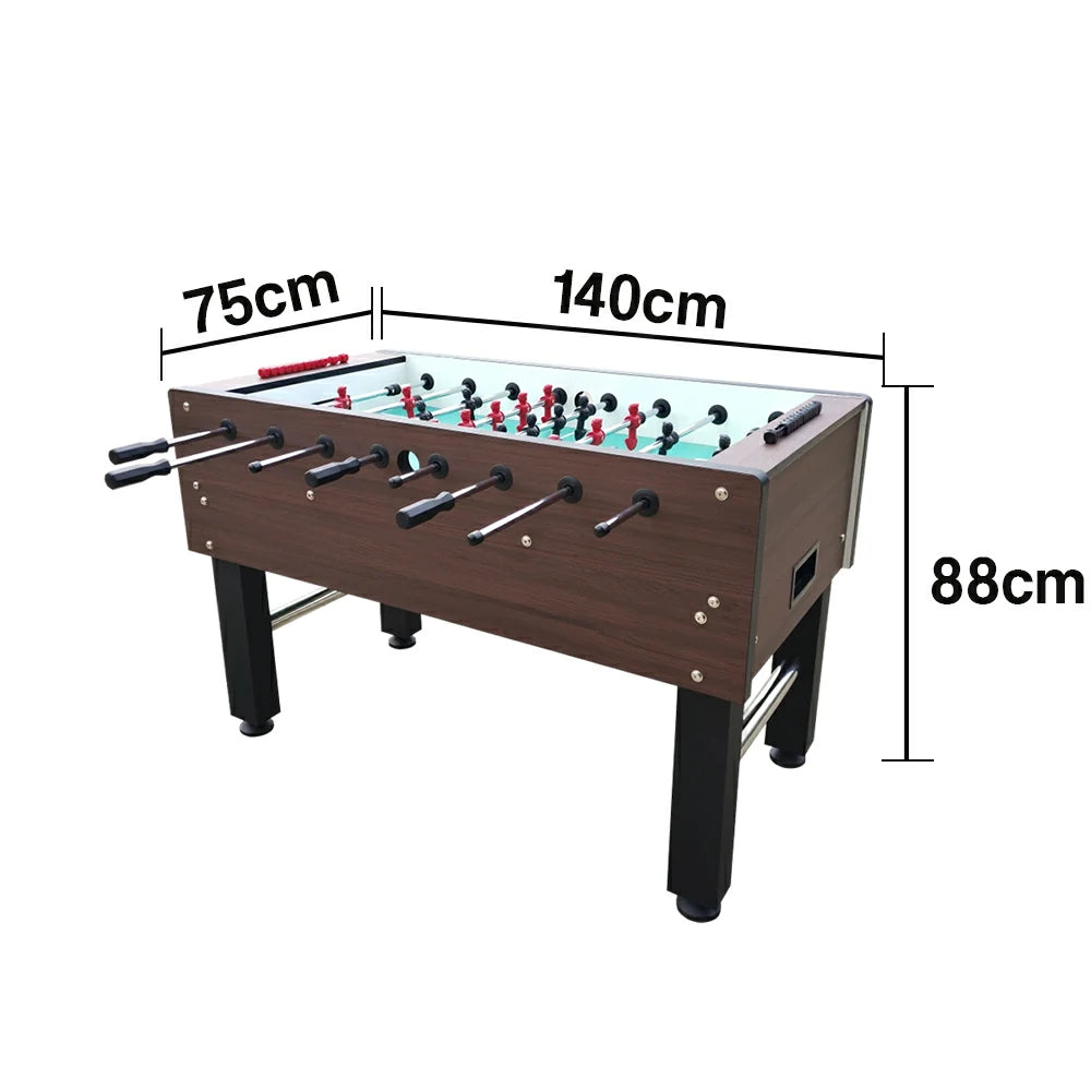 KICKSY 5FT Solid Wood Foosball Table - Chrome-Plated Steel Rods, ABS Hand-Painted Players, High-Density Playfield, Anti-Slip Handles, Heavy-Duty & Stable Design