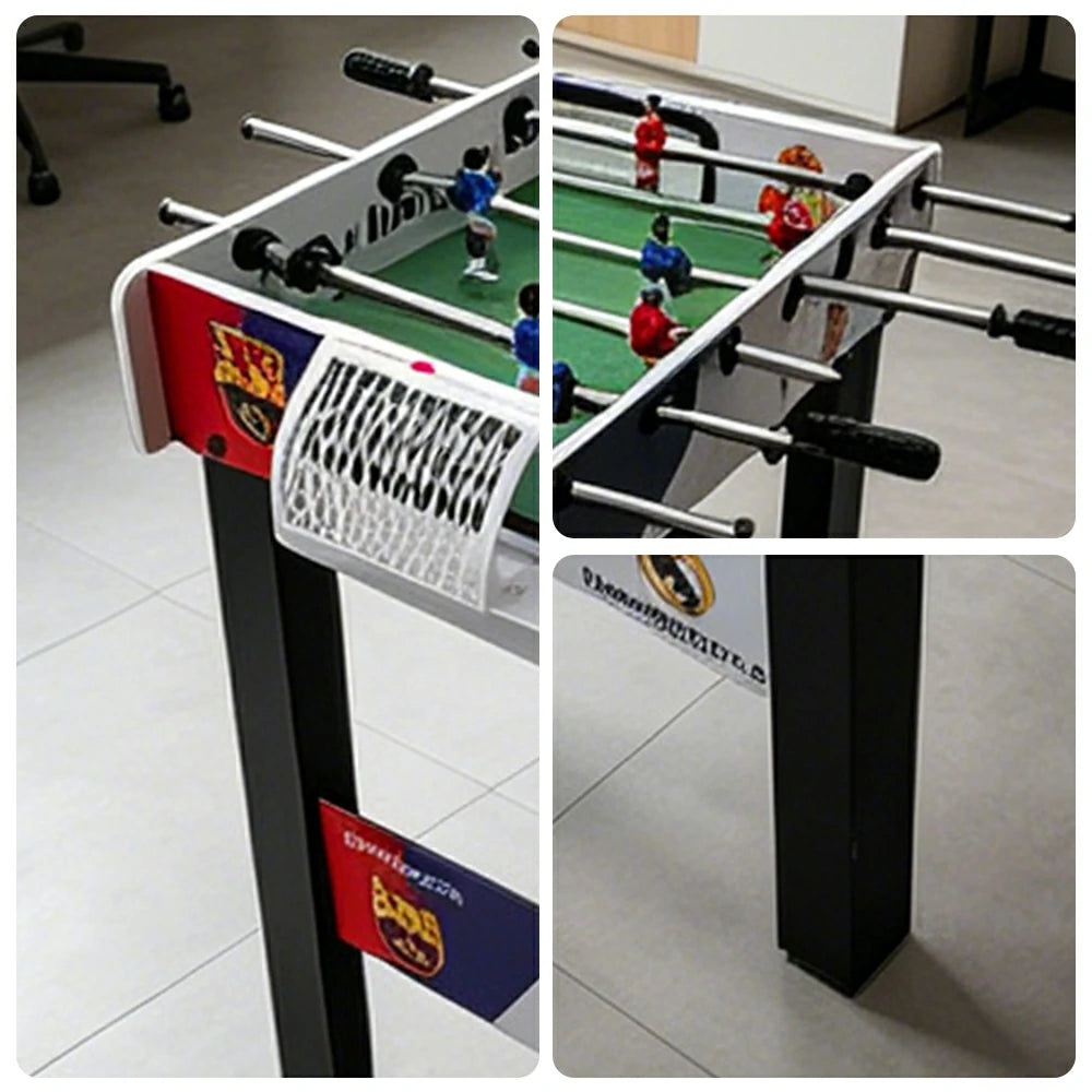 KICKSY 1.2M Foosball Table with 8-Rod Control and Football Theme for Game Room - Black