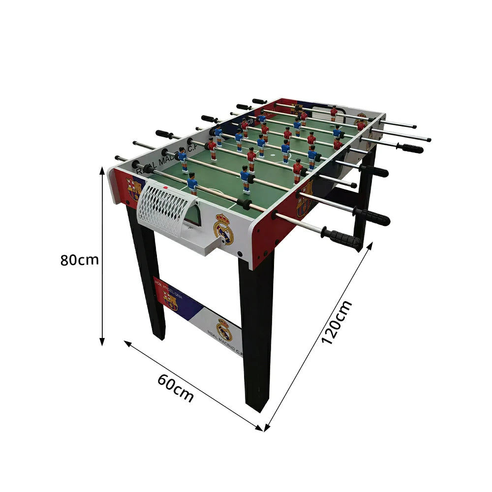 KICKSY 1.2M Foosball Table with 8-Rod Control and Football Theme for Game Room - Black