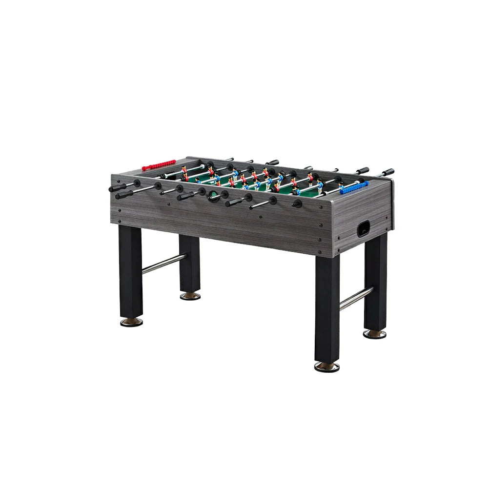KICKSY 1.4M Large Foosball Table with MDF Woodgrain Frame for Home Game Room - Grey