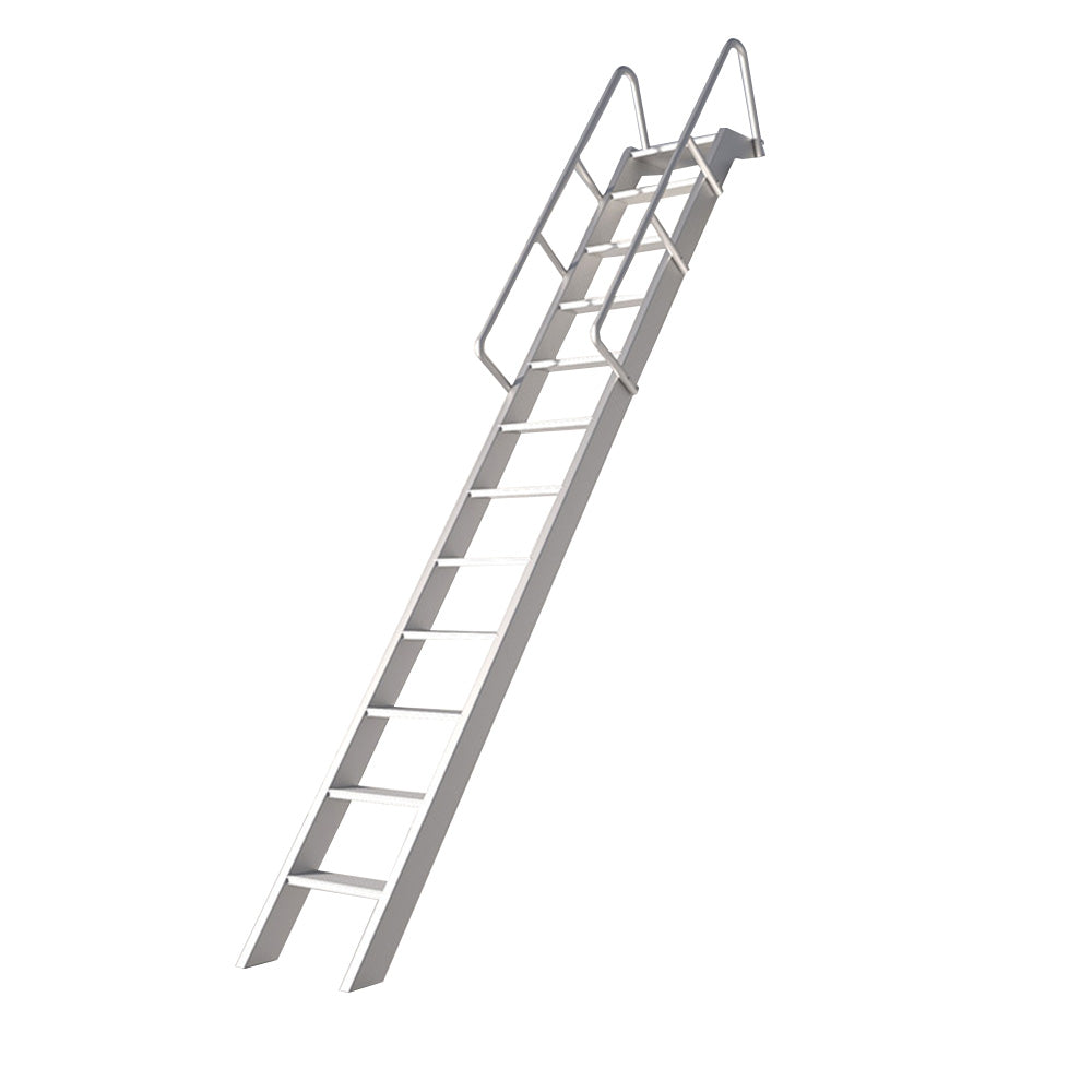 GROVIA 7/ 9/ 12/15-step Aluminum Alloy Ladder Household Stairs - Silver