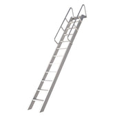 GROVIA 7/ 9/ 12/15-step Aluminum Alloy Ladder Household Stairs - Silver