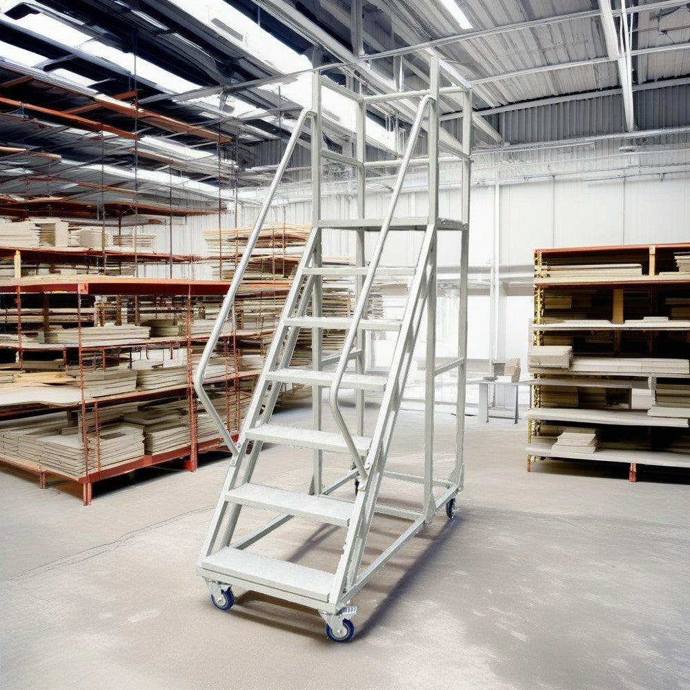 GROVIA 220cm(H) 6-step Steel Freight ladder Warehouse Staircase