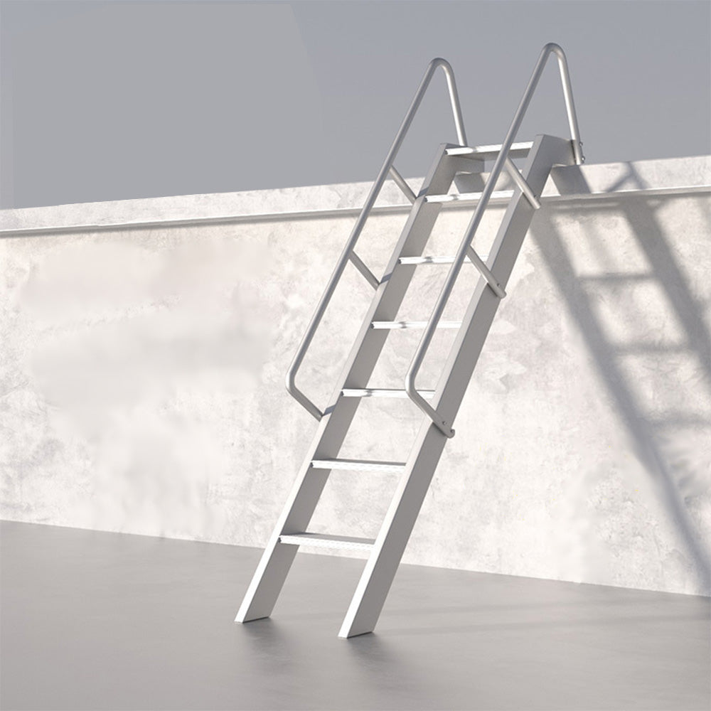 GROVIA 7/ 9/ 12/15-step Aluminum Alloy Ladder Household Stairs - Silver