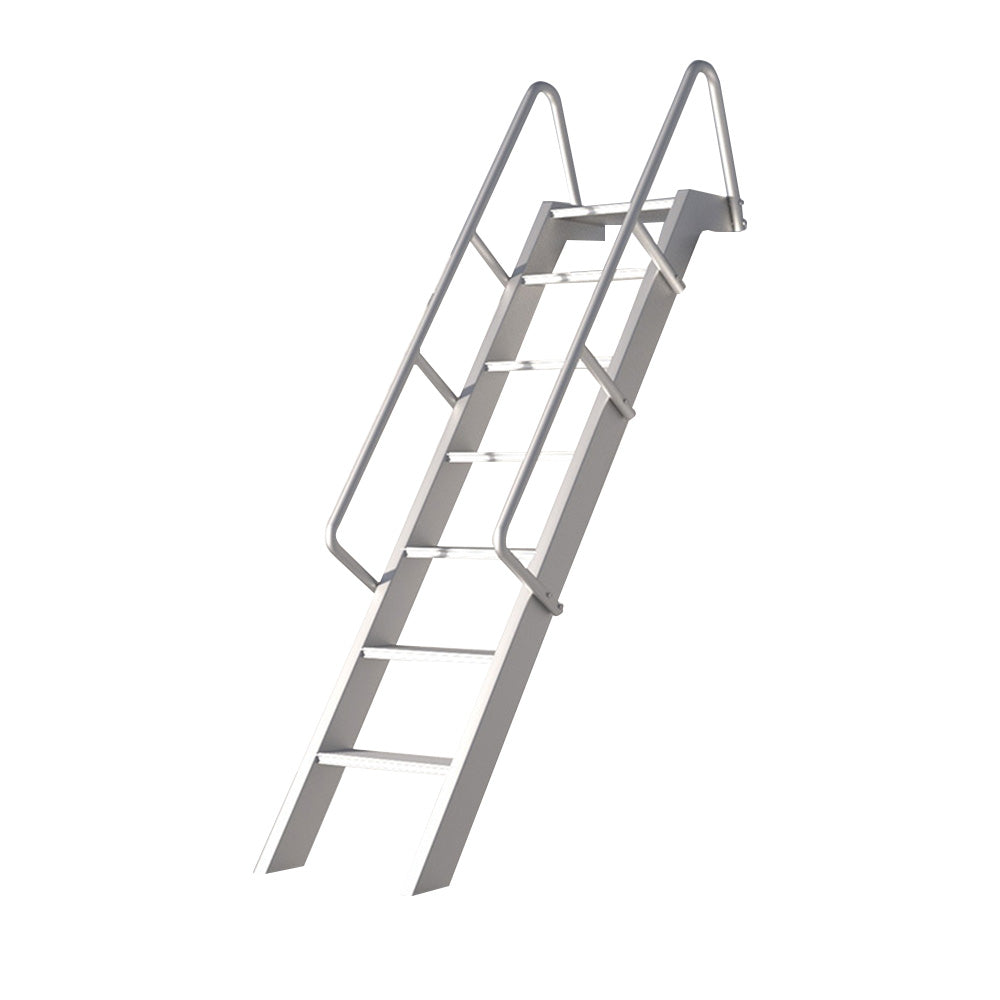GROVIA 7/ 9/ 12/15-step Aluminum Alloy Ladder Household Stairs - Silver