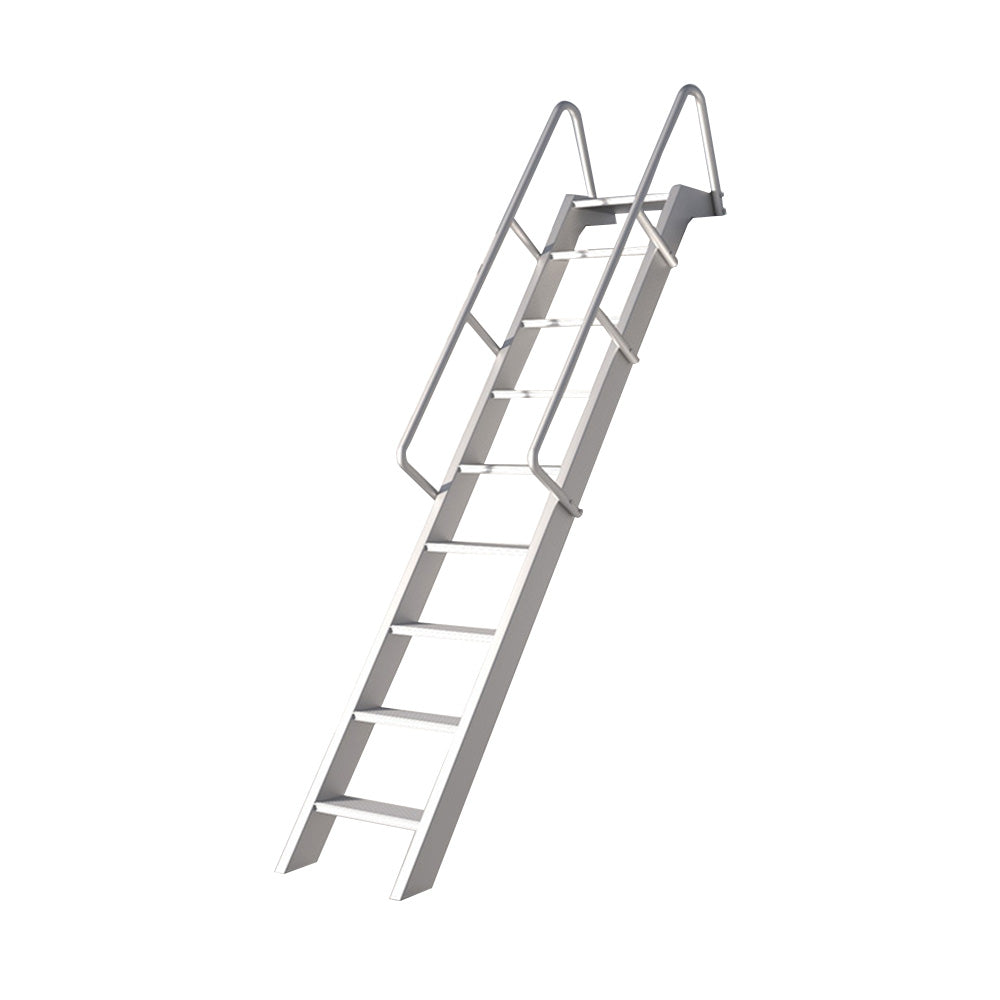 GROVIA 7/ 9/ 12/15-step Aluminum Alloy Ladder Household Stairs - Silver