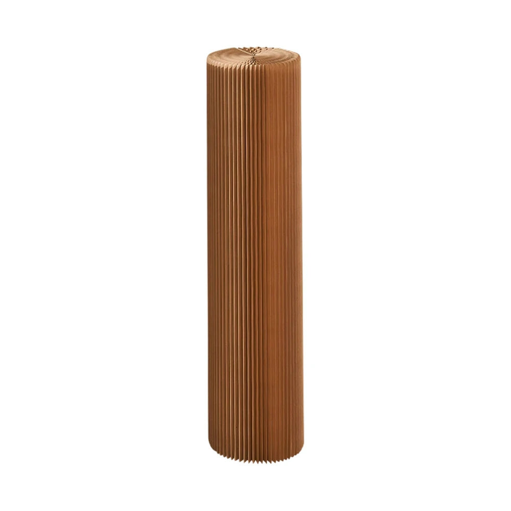 LIVARA Cardboard Cylinder Display Stand – Lightweight, Eco-Friendly Round Showcase for Retail or Exhibitions - Brown