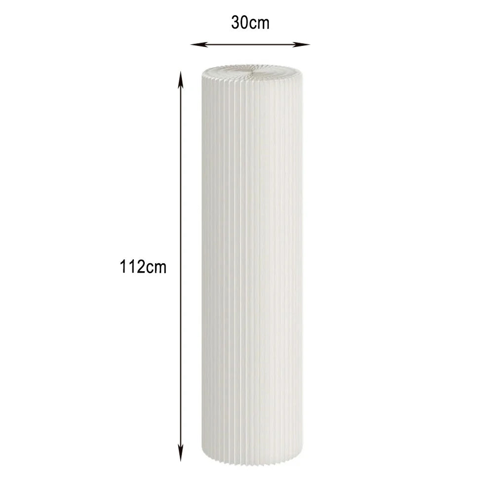 LIVARA Cardboard Cylinder Display Stand – Lightweight, Eco-Friendly Round Showcase for Retail or Exhibitions - White
