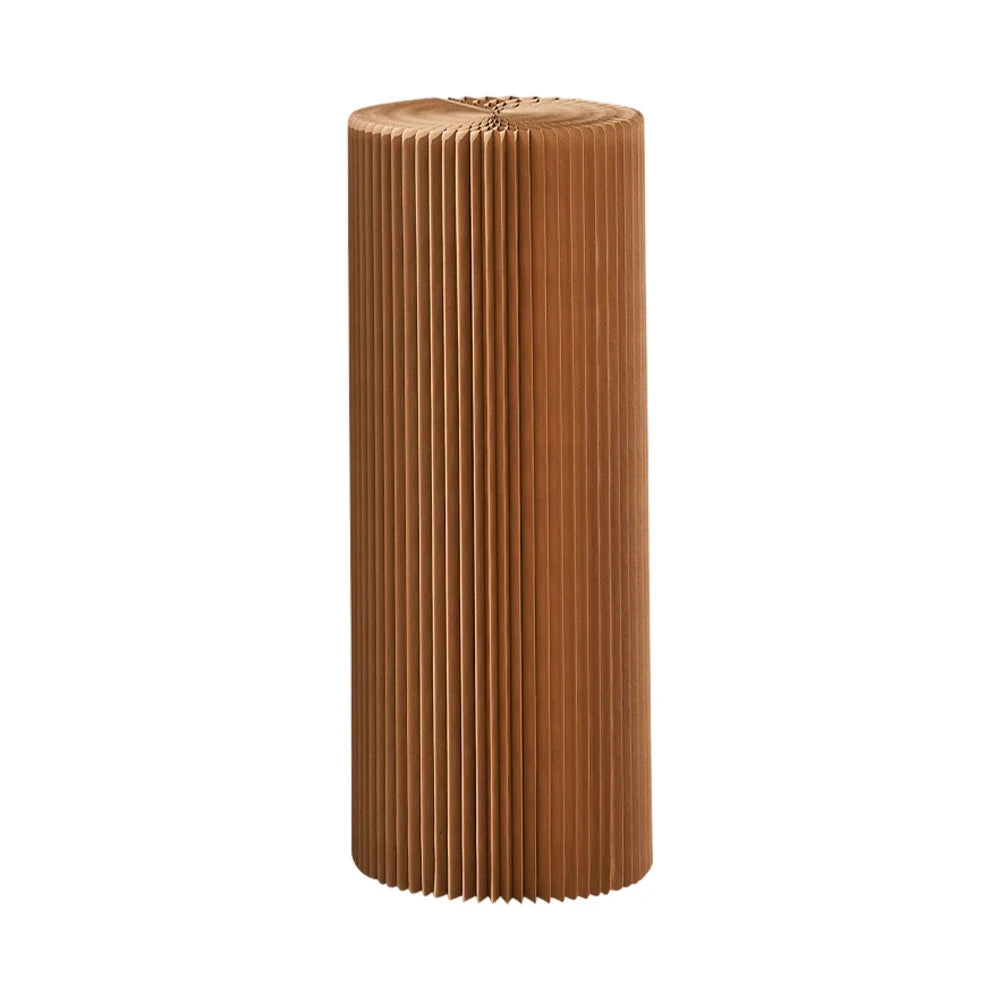 LIVARA Cardboard Cylinder Display Stand – Lightweight, Eco-Friendly Round Showcase for Retail or Exhibitions - Brown