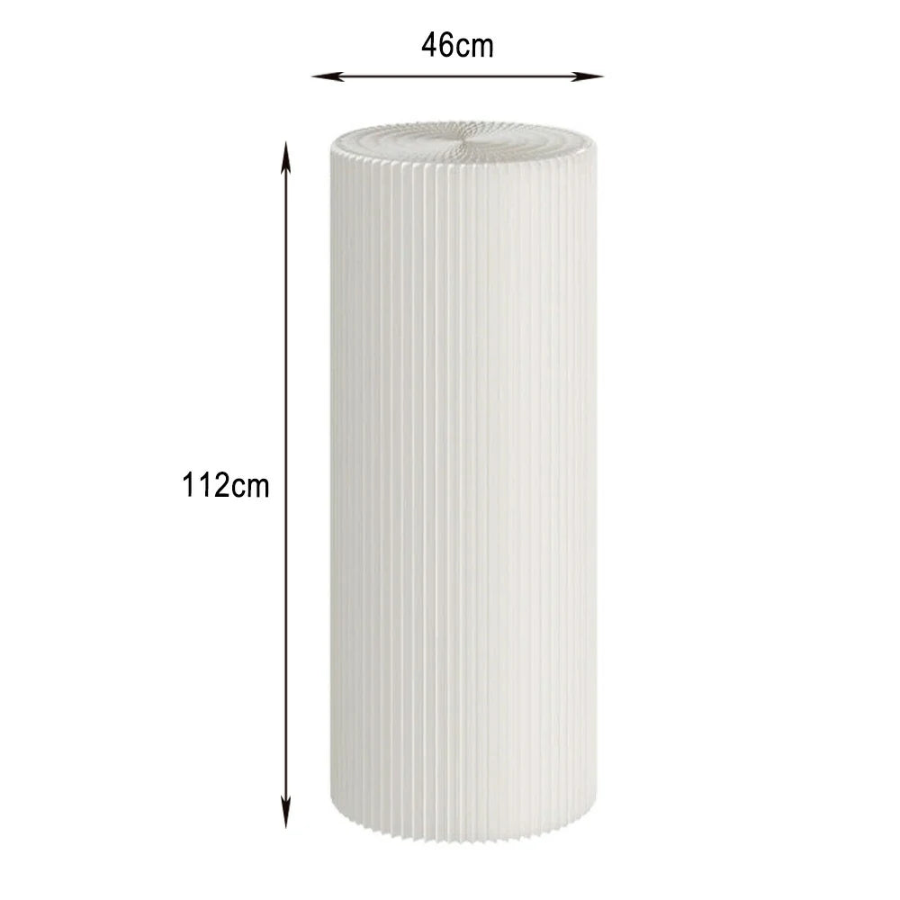 LIVARA Cardboard Cylinder Display Stand – Lightweight, Eco-Friendly Round Showcase for Retail or Exhibitions - White