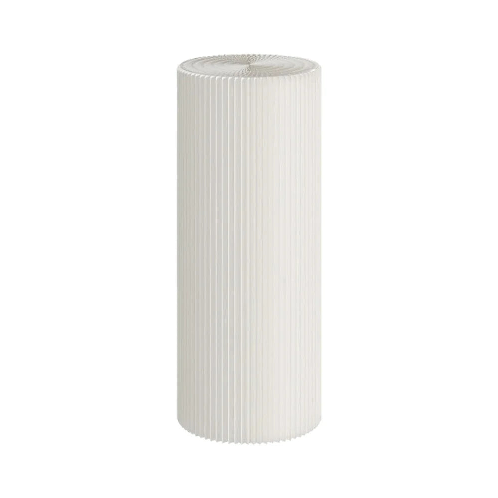 LIVARA Cardboard Cylinder Display Stand – Lightweight, Eco-Friendly Round Showcase for Retail or Exhibitions - White