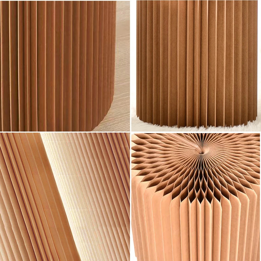 LIVARA Cardboard Cylinder Display Stand – Lightweight, Eco-Friendly Round Showcase for Retail or Exhibitions - Brown