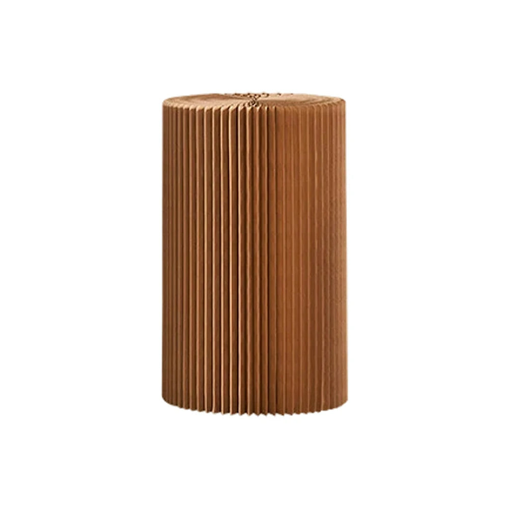 LIVARA Cardboard Cylinder Display Stand – Lightweight, Eco-Friendly Round Showcase for Retail or Exhibitions - Brown