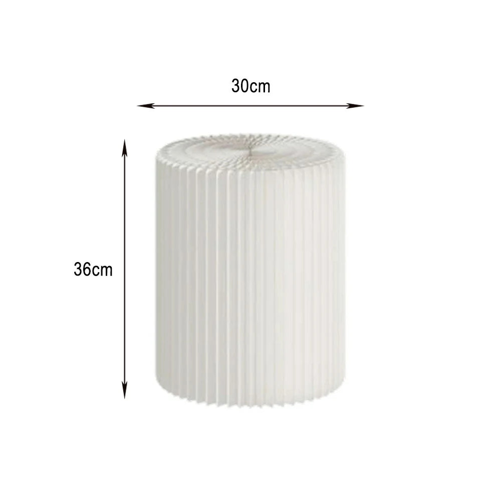 LIVARA Cardboard Cylinder Display Stand – Lightweight, Eco-Friendly Round Showcase for Retail or Exhibitions - White