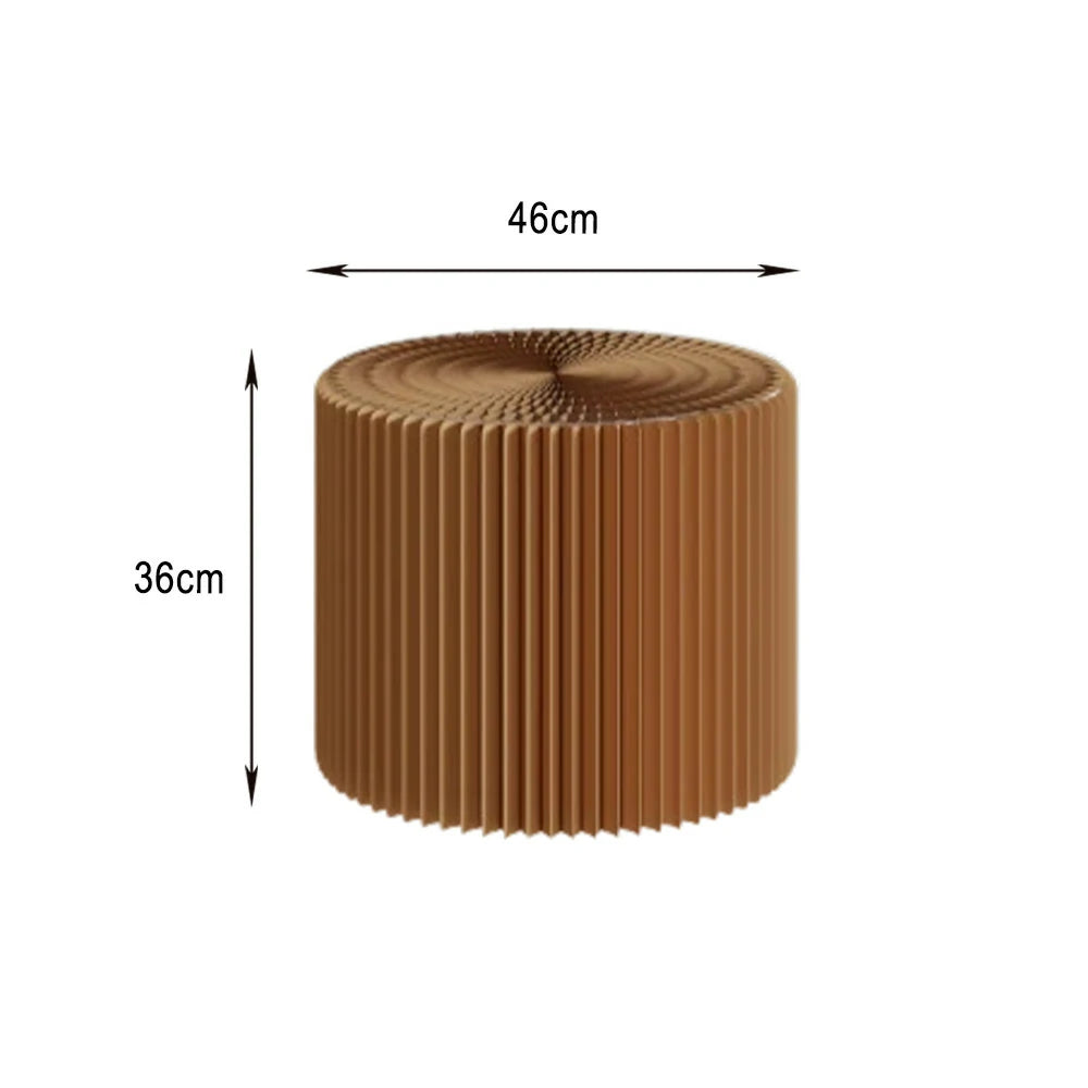 LIVARA Cardboard Cylinder Display Stand – Lightweight, Eco-Friendly Round Showcase for Retail or Exhibitions - Brown