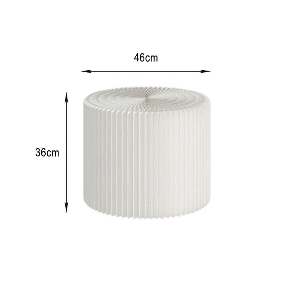 LIVARA Cardboard Cylinder Display Stand – Lightweight, Eco-Friendly Round Showcase for Retail or Exhibitions - White