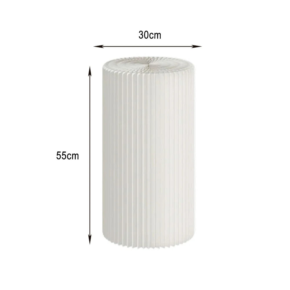 LIVARA Cardboard Cylinder Display Stand – Lightweight, Eco-Friendly Round Showcase for Retail or Exhibitions - White