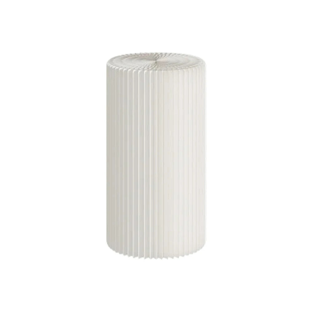 LIVARA Cardboard Cylinder Display Stand – Lightweight, Eco-Friendly Round Showcase for Retail or Exhibitions - White